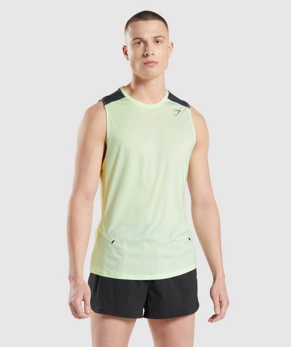 Panske Tielko Gymshark Speed Evolve Hnede Zelene | JL7624580